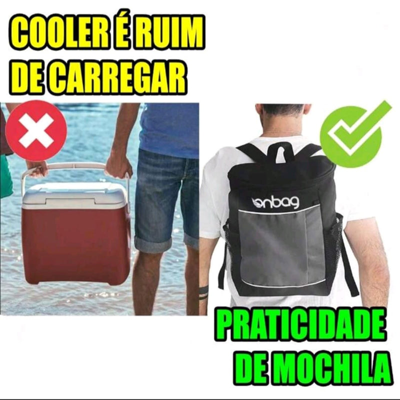 Mochila Térmica 12L Conservação Térmica de Longa Duração: