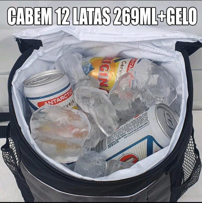 Mochila Térmica 12L Conservação Térmica de Longa Duração: