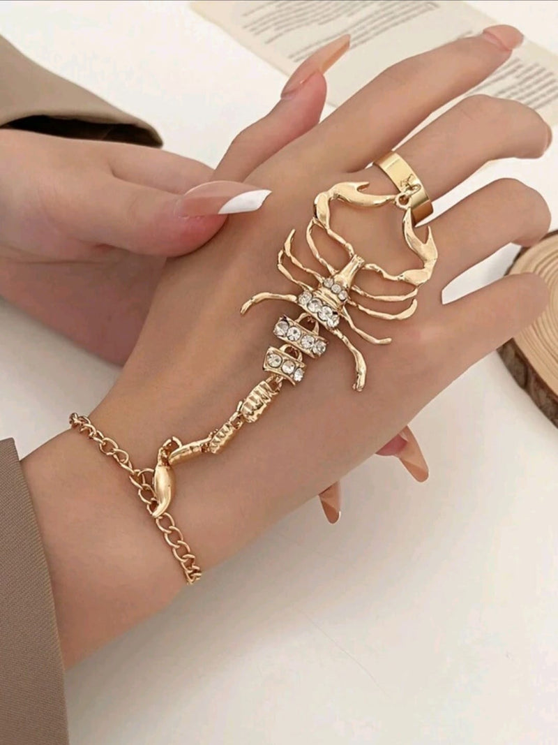 🦂Pulseira Feminina de Escorpião: Joia Única para um Estilo Moderno e Exuberante! 🦂