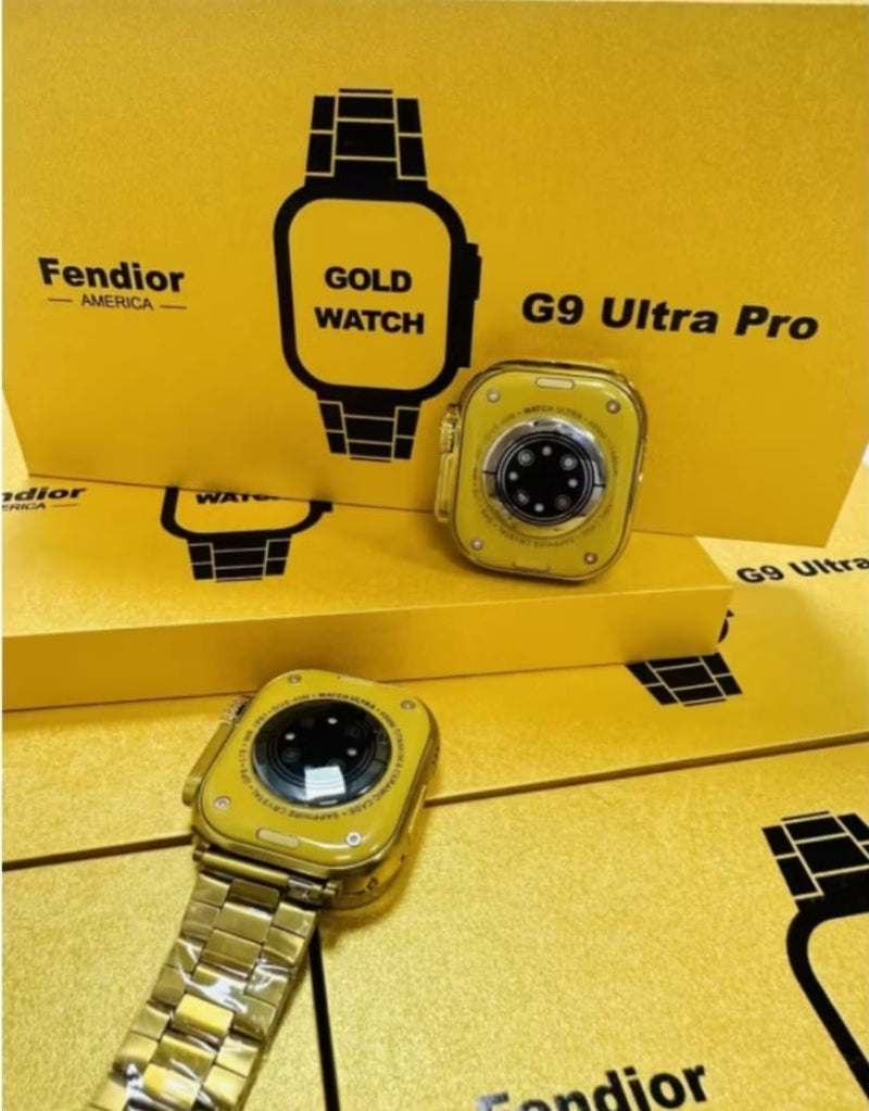 G9 Ultra Pro Gold, smartwatch original e inteligene prova D'agua não perde a cor