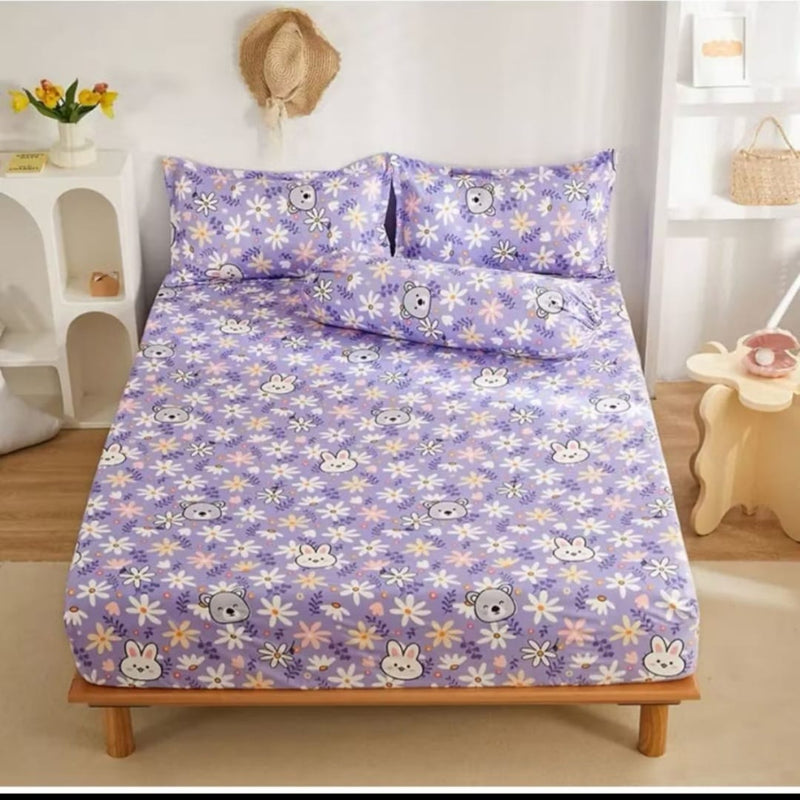 conjunto de jogo de cama microfibra estampado de 3 peças Durabilidade e Acabamento Perfeito em Cada Detalhe