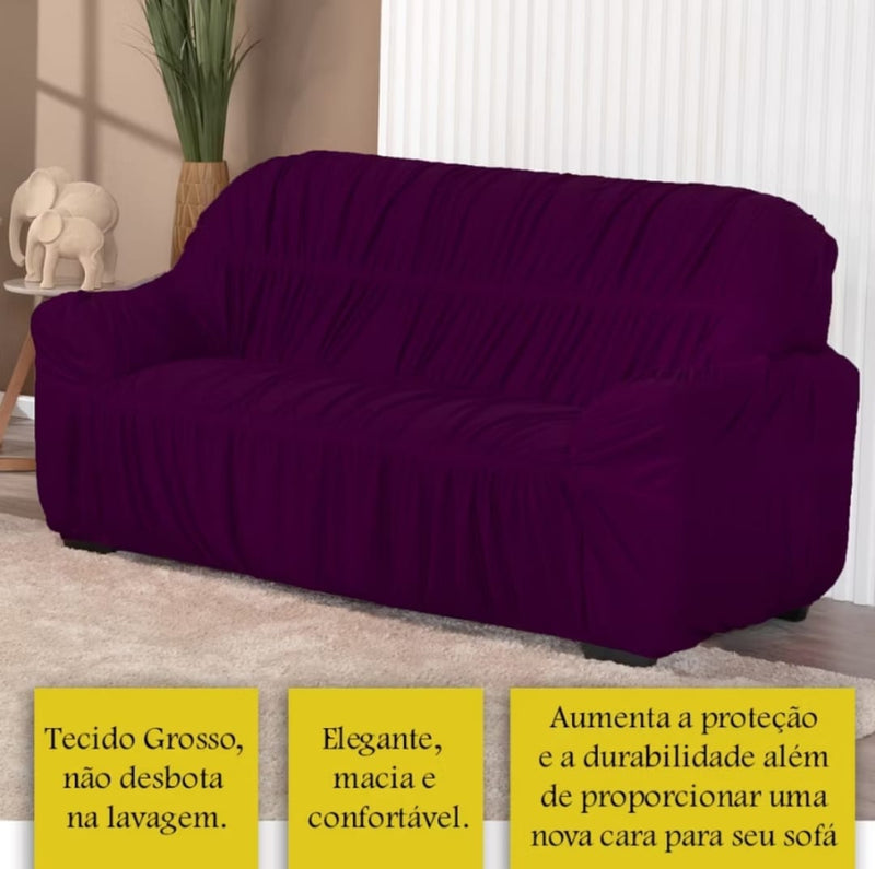 Capa de sofa 3 lugares malha em Gel proteto elasticada