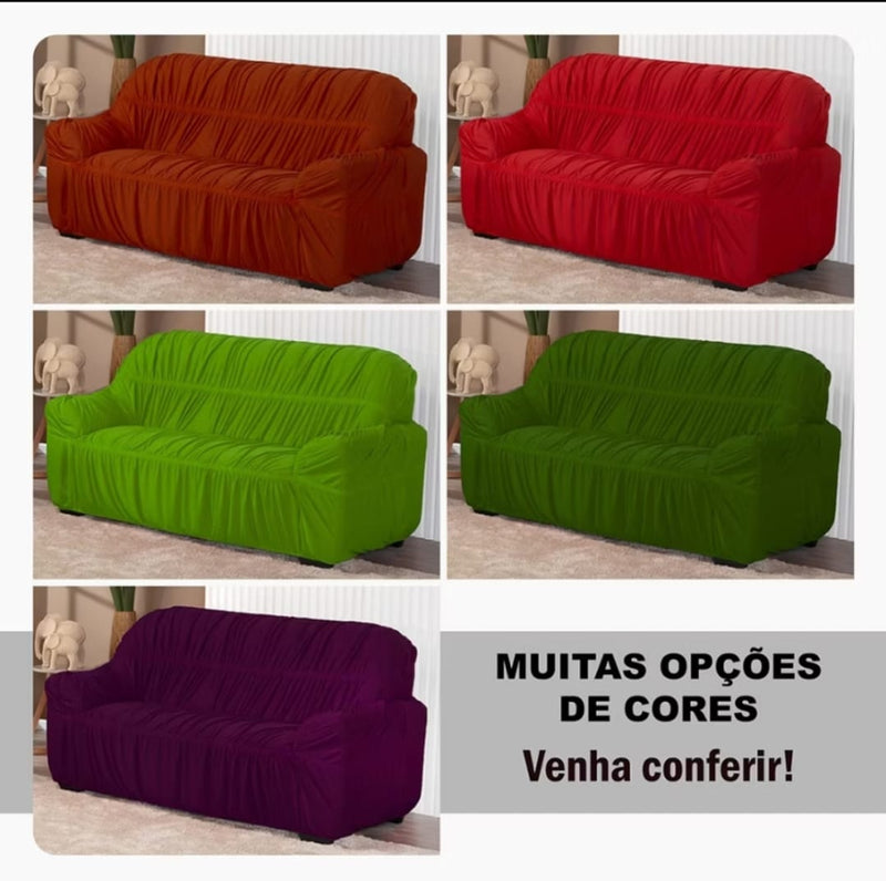 Capa de sofa 3 lugares malha em Gel proteto elasticada